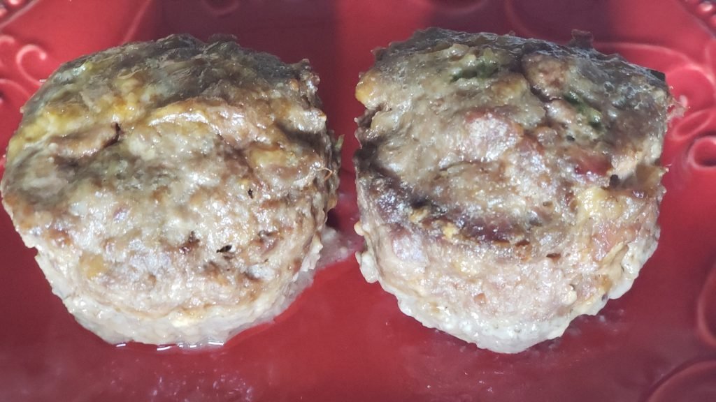 Low Carb, THM S Jalapeno Popper Meatloaves