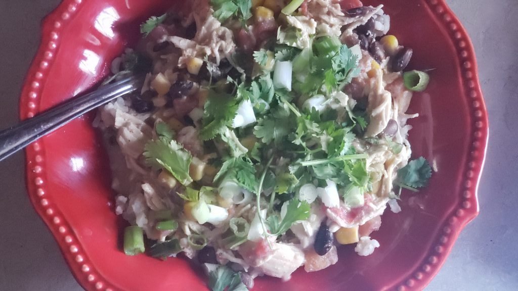 THM E Crockpot Santa Fe Chicken