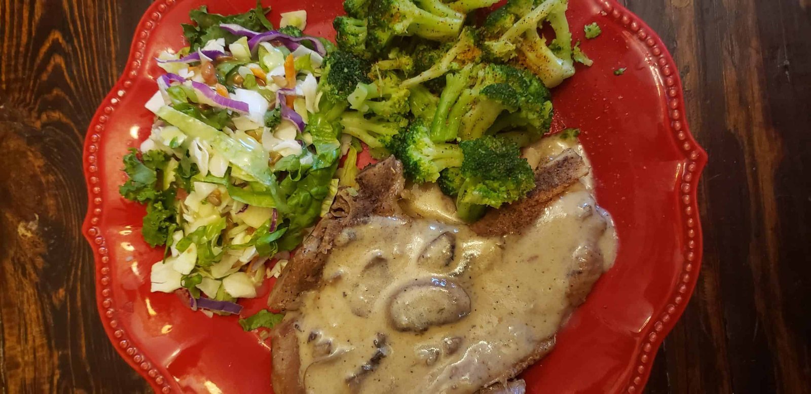 Instant Pot Pork Chops with a Mushroom Cream Sauce