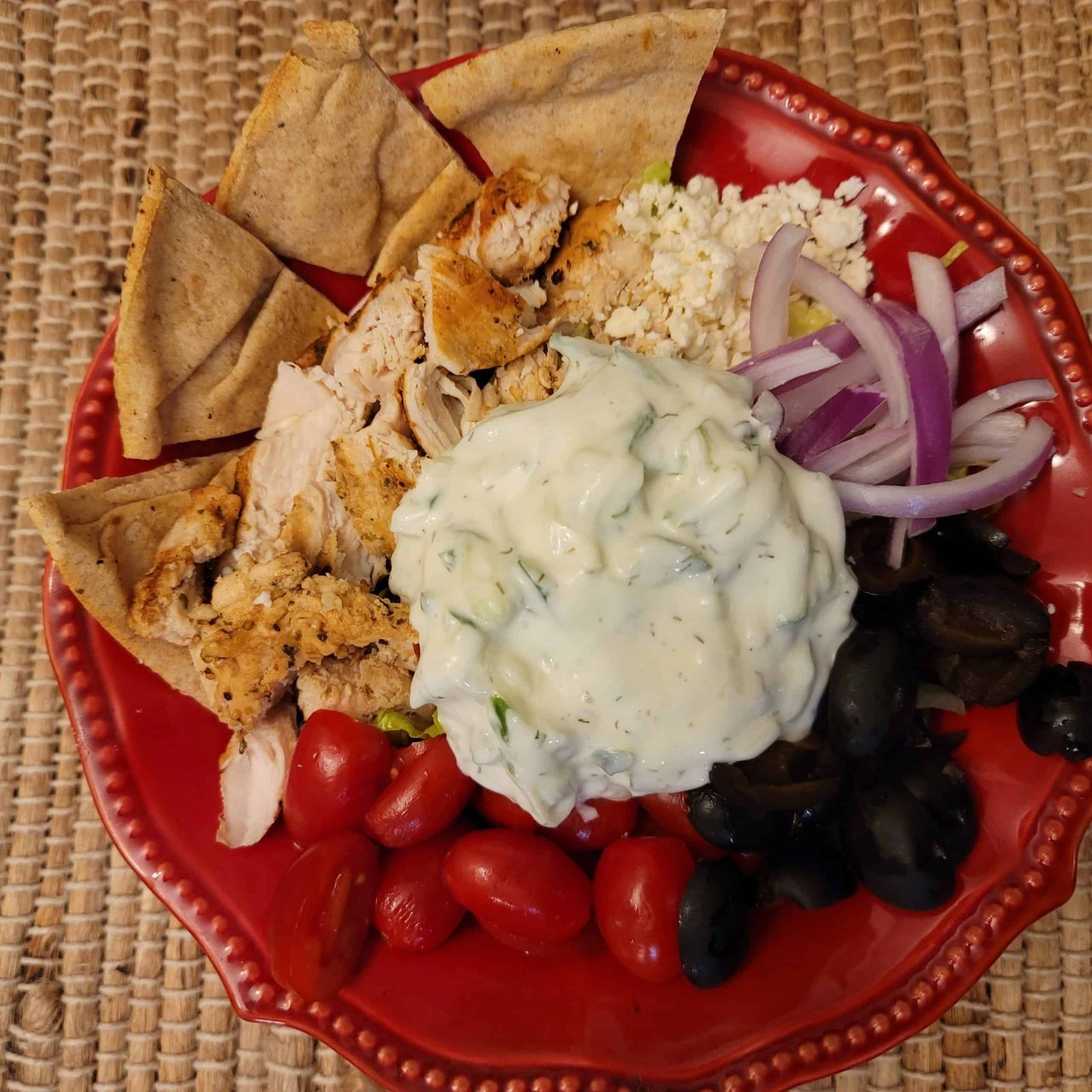 Low Carb Chicken Greek Bowls