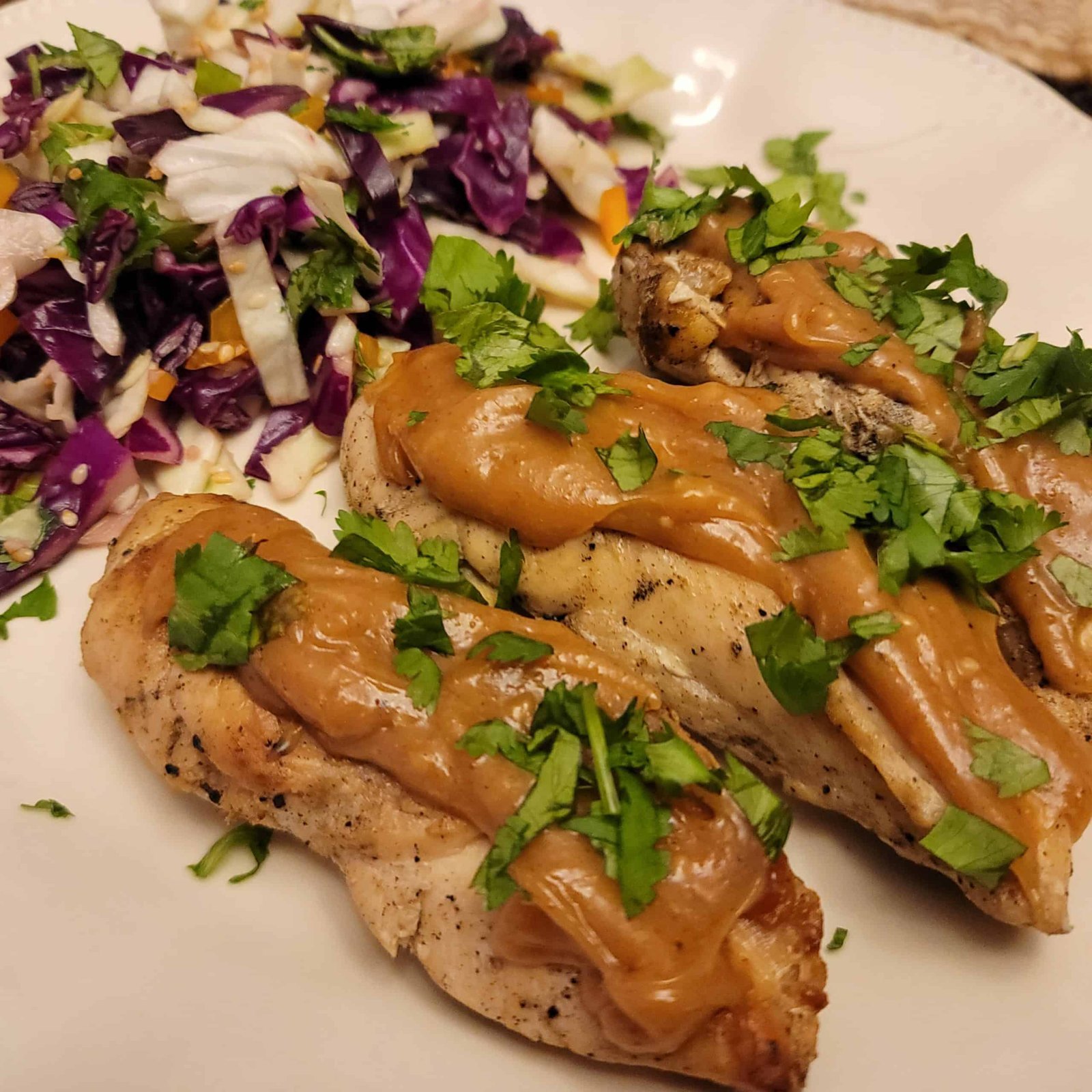 Thai Peanut Chicken, Low Carb THM S