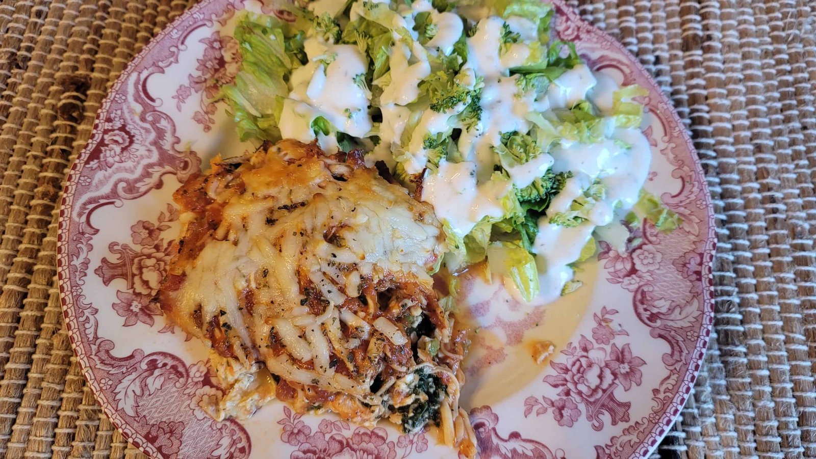 Low Carb Italian Chicken and Spinach Casserole