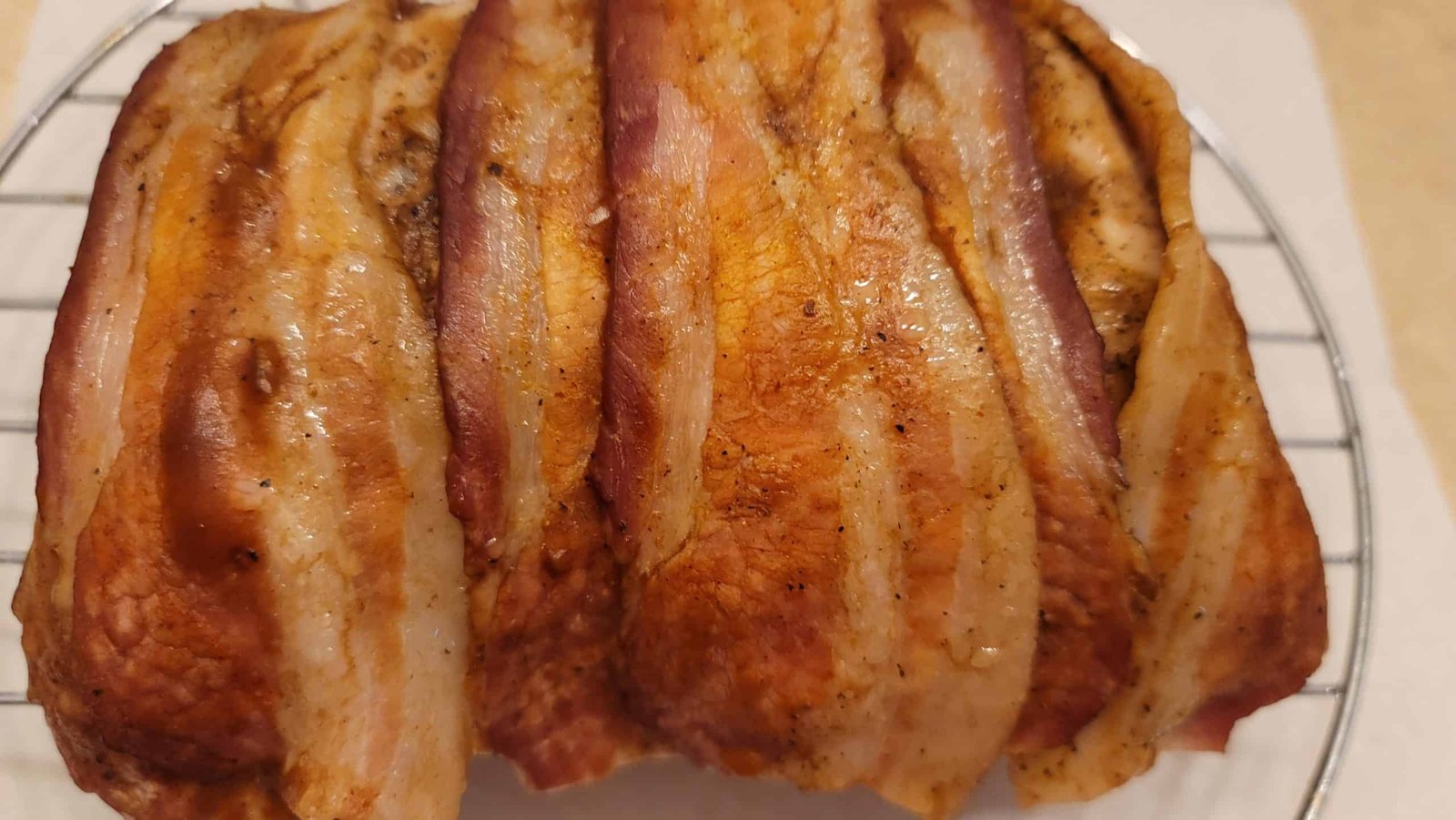 Crockpot Bacon Wrapped Pork Loin