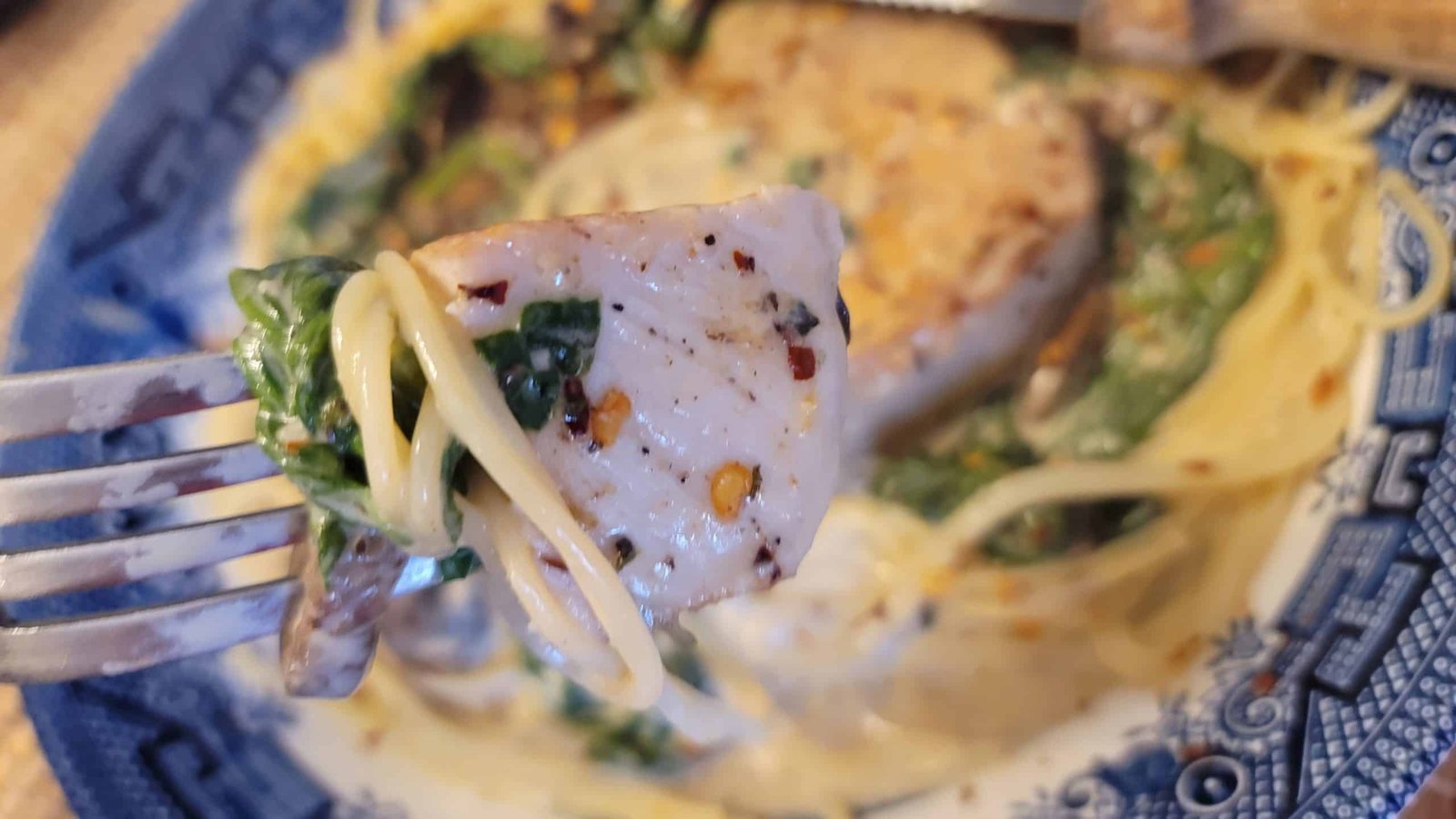 Creamy Pork Chops with Mushrooms and Spinach