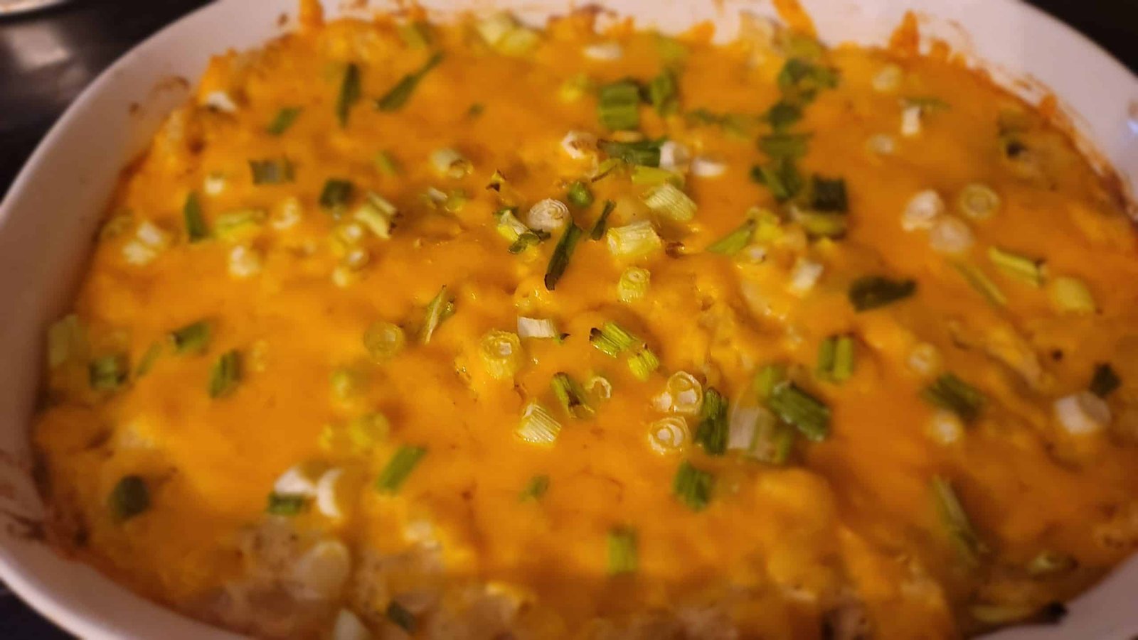 Low Carb, Cheesy Buffalo Chicken Bake