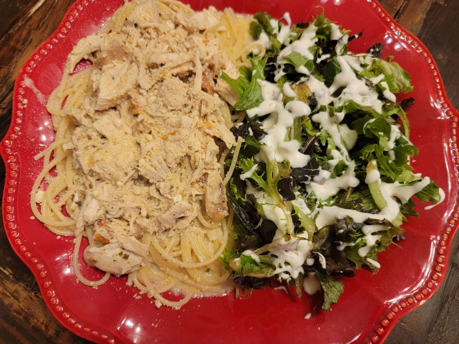 Crockpot Chicken with Creamy Sun-Dried Tomato Suace- Low Carb and Trim Healthy Mama S