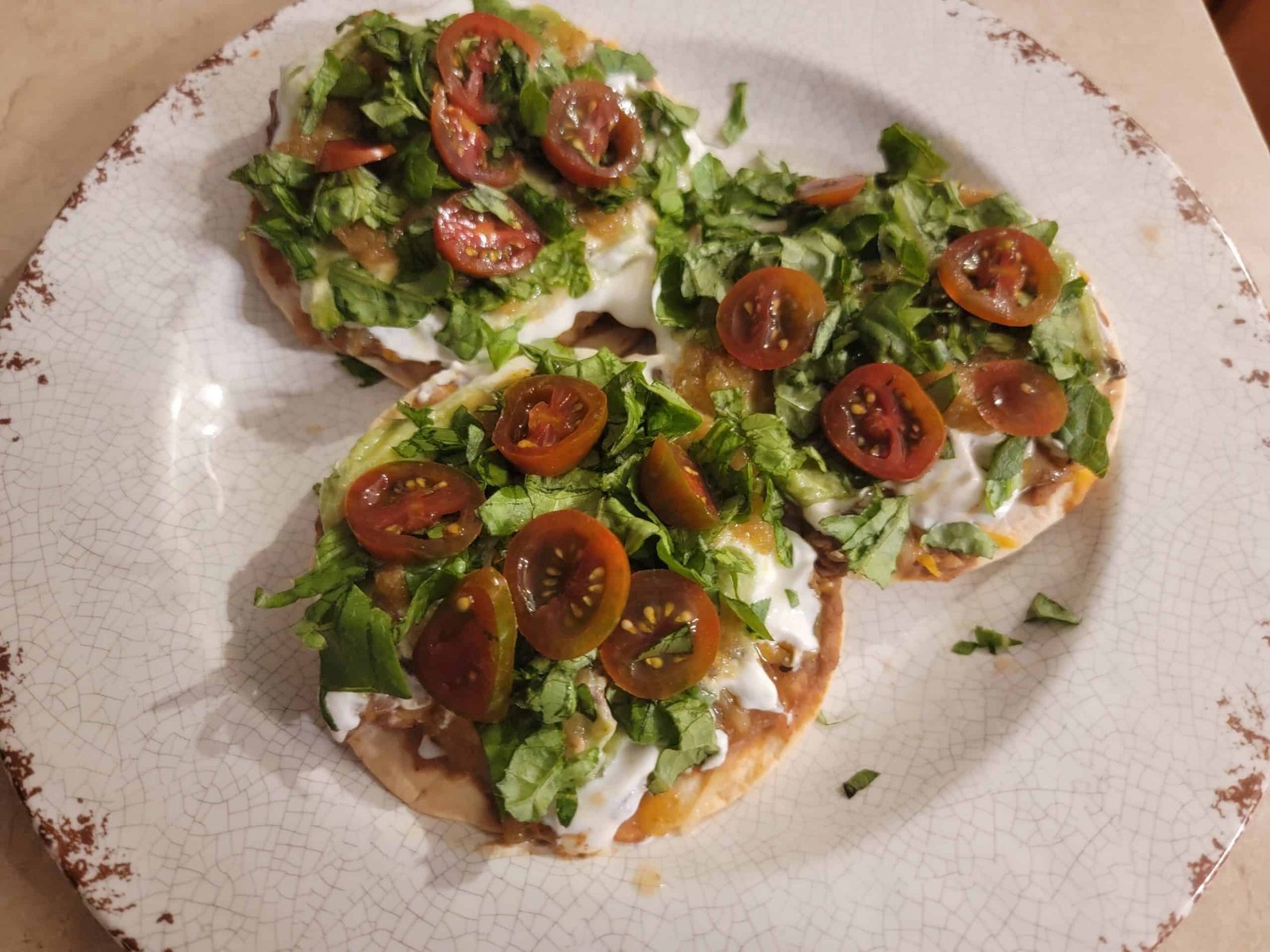 Low Carb Tostadas- Trim Healthy Mama S- Using Leftover Meat