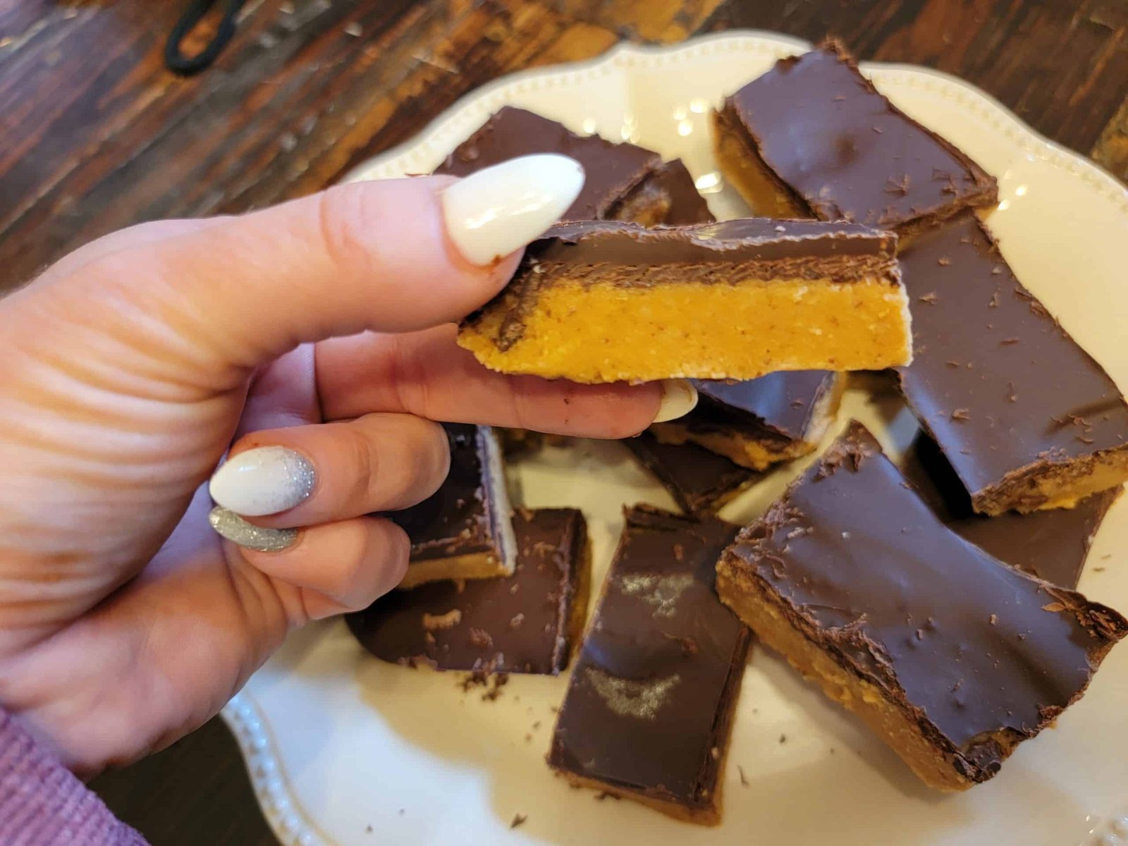 The Best Chocolate Peanut Butter Bars- Low Carb & Trim Healthy Mama S