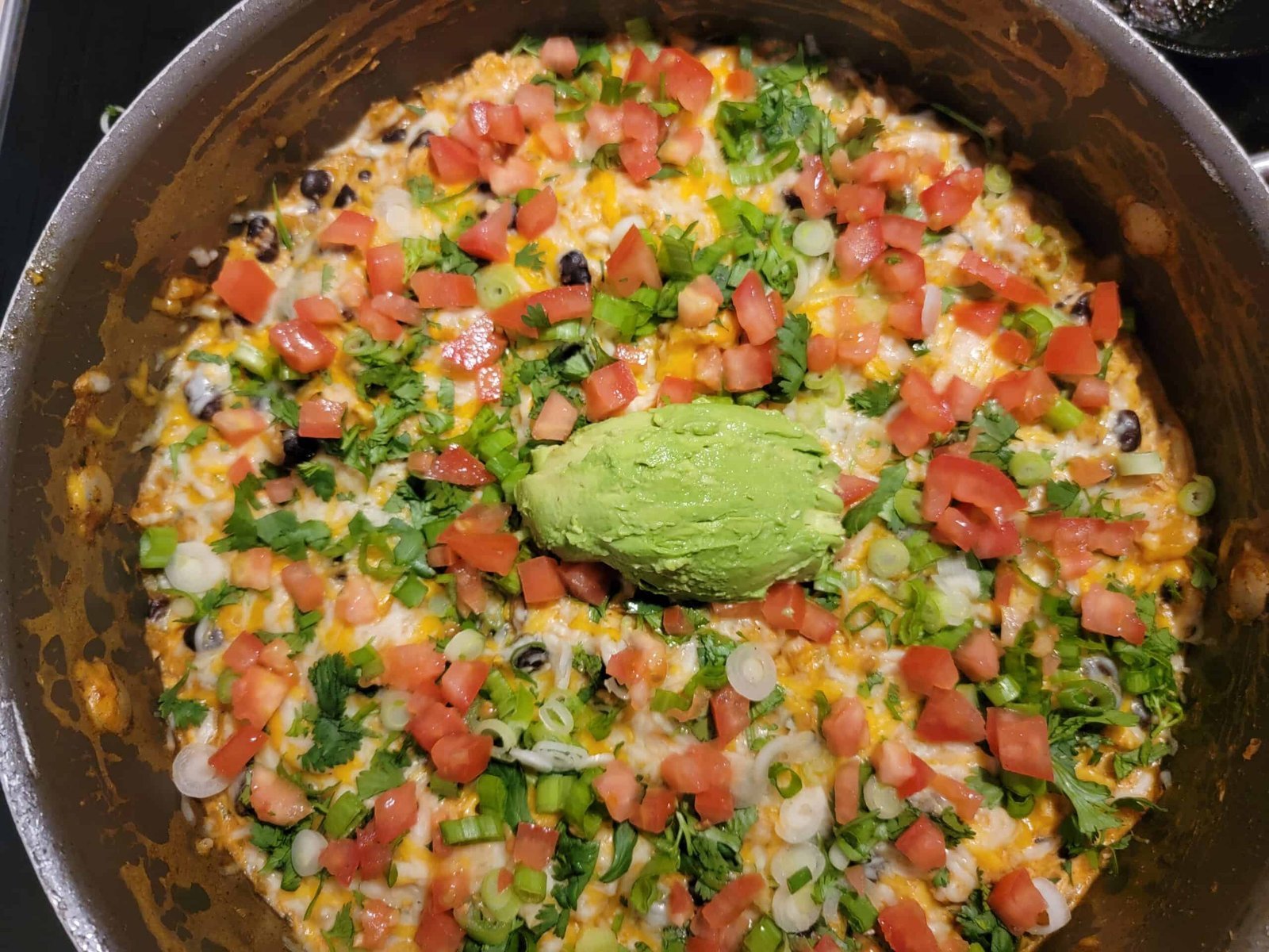 Easy Chicken Enchilada Skillet- Low Carb and Trim Healthy Mama S