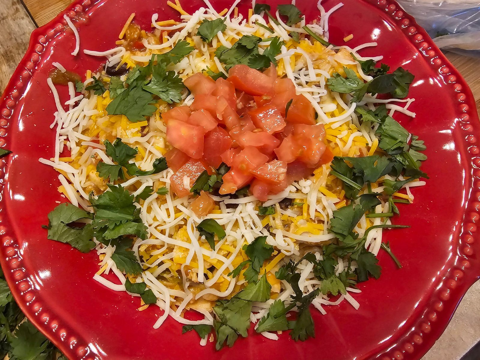 Easy- Delicious- Dump and Go Crockpot Chicken Enchilada Casserole- Low Carb