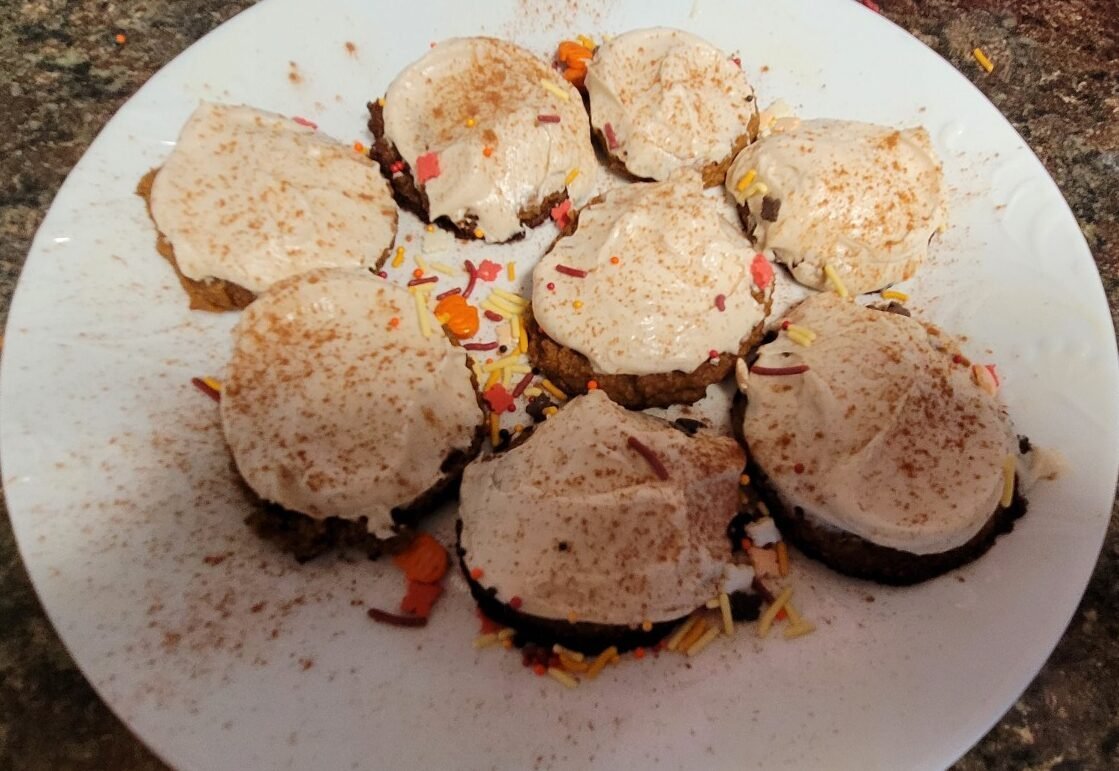 Perfect Pumpkin Cookies with Frosting- Low Carb & Trim Healthy S