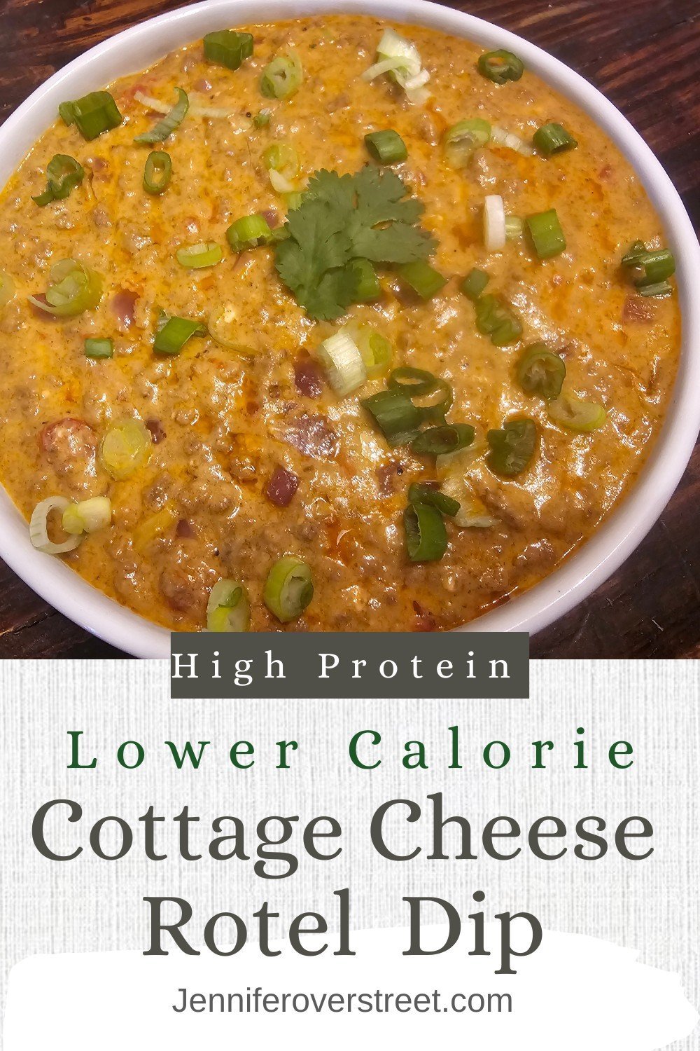 High Protein, Healthy Rotel Cheese Dip